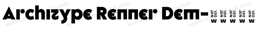 Architype Renner Dem字体转换